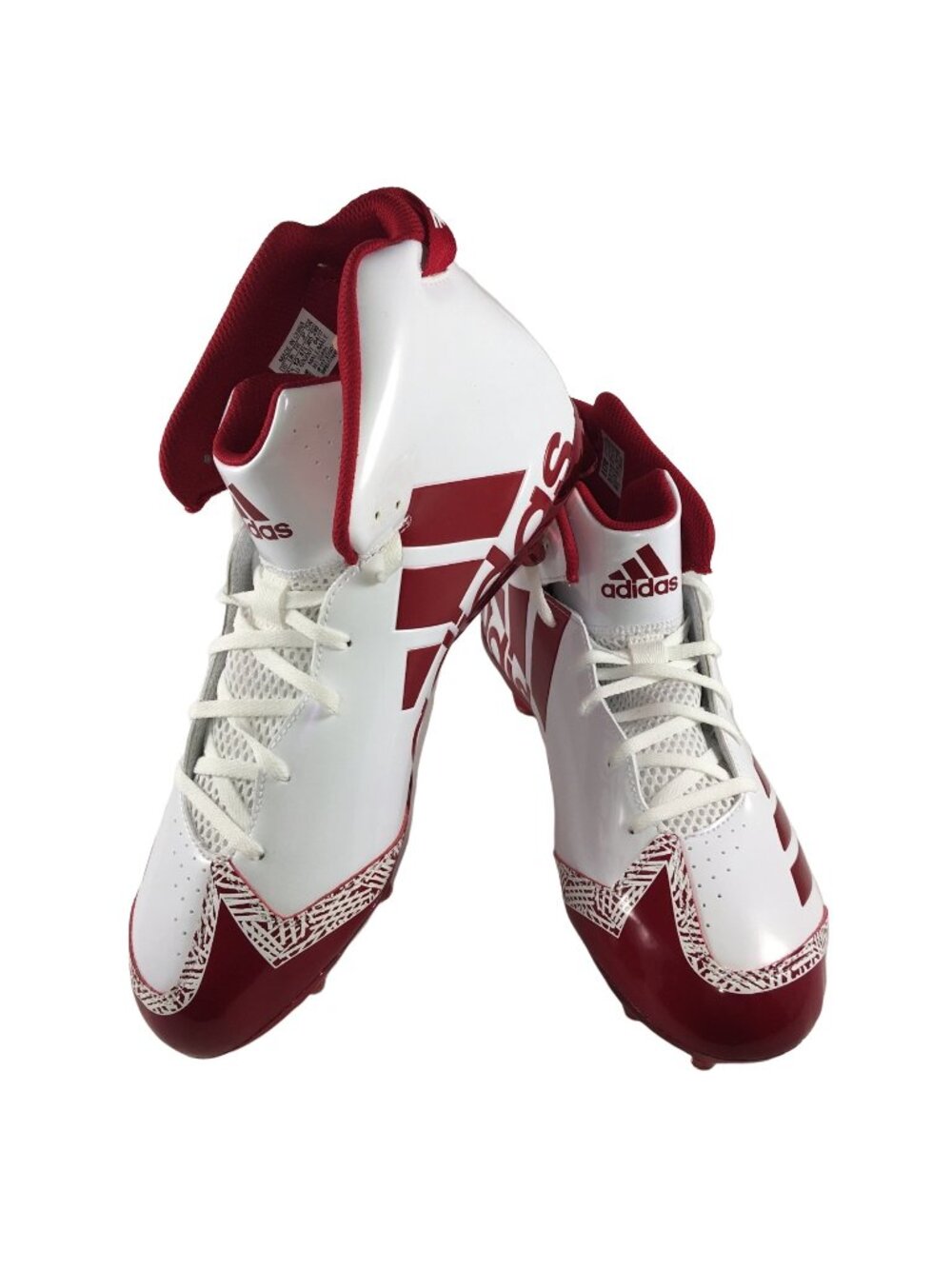 ADIDAS SM FREAK X CARBON HIGH NCA WHITE/RED CLEATS CG4995 MENS 12.5
